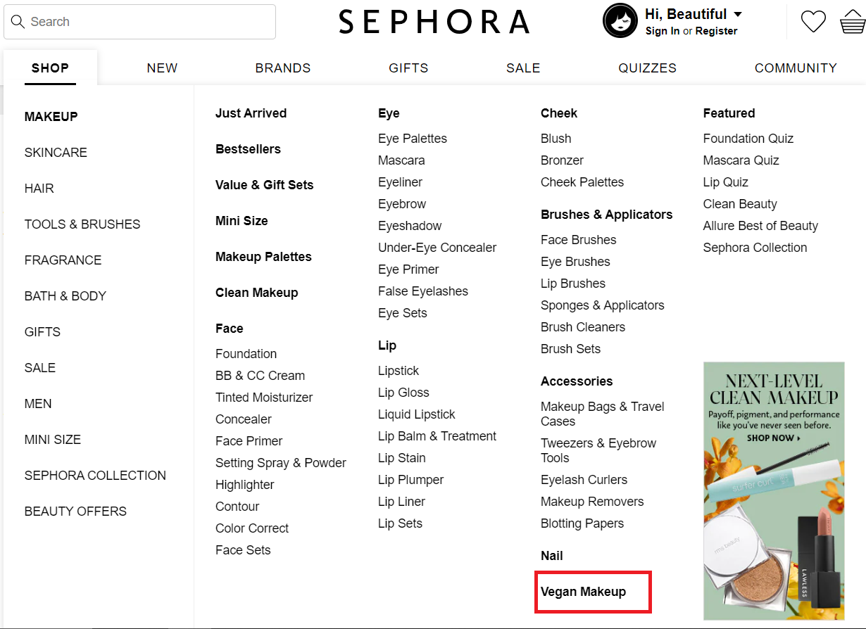 hjælpeløshed For tidlig nyse List of 100% Vegan Makeup Brands at Sephora - Best Cruelty Free